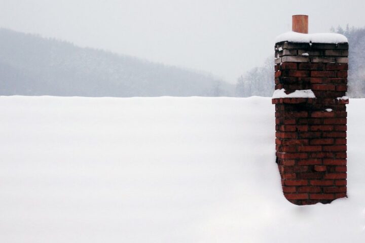 chimney in winter
