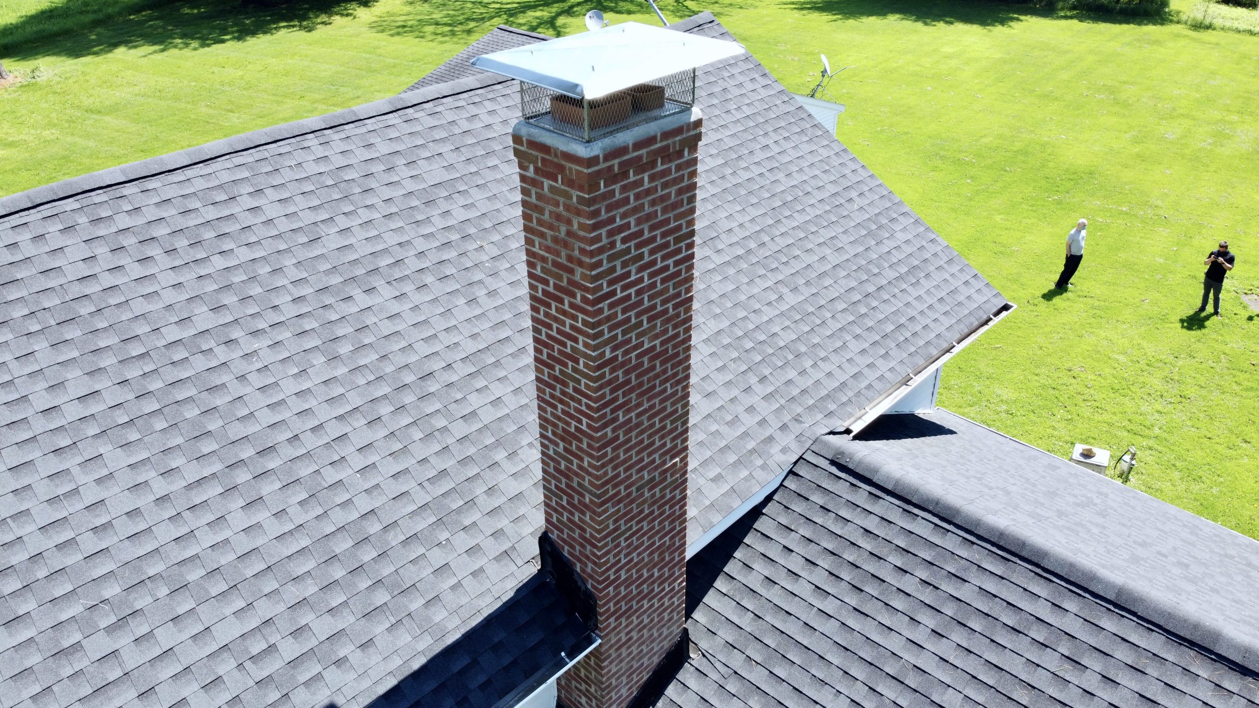 Completed chimney repair